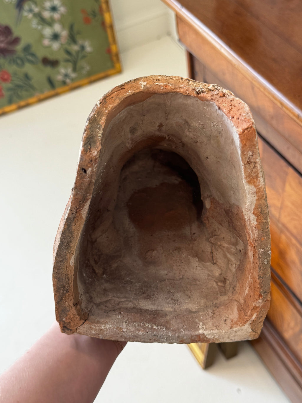 19th Century Terracotta Antefix – Salvaged Architectural Fragment