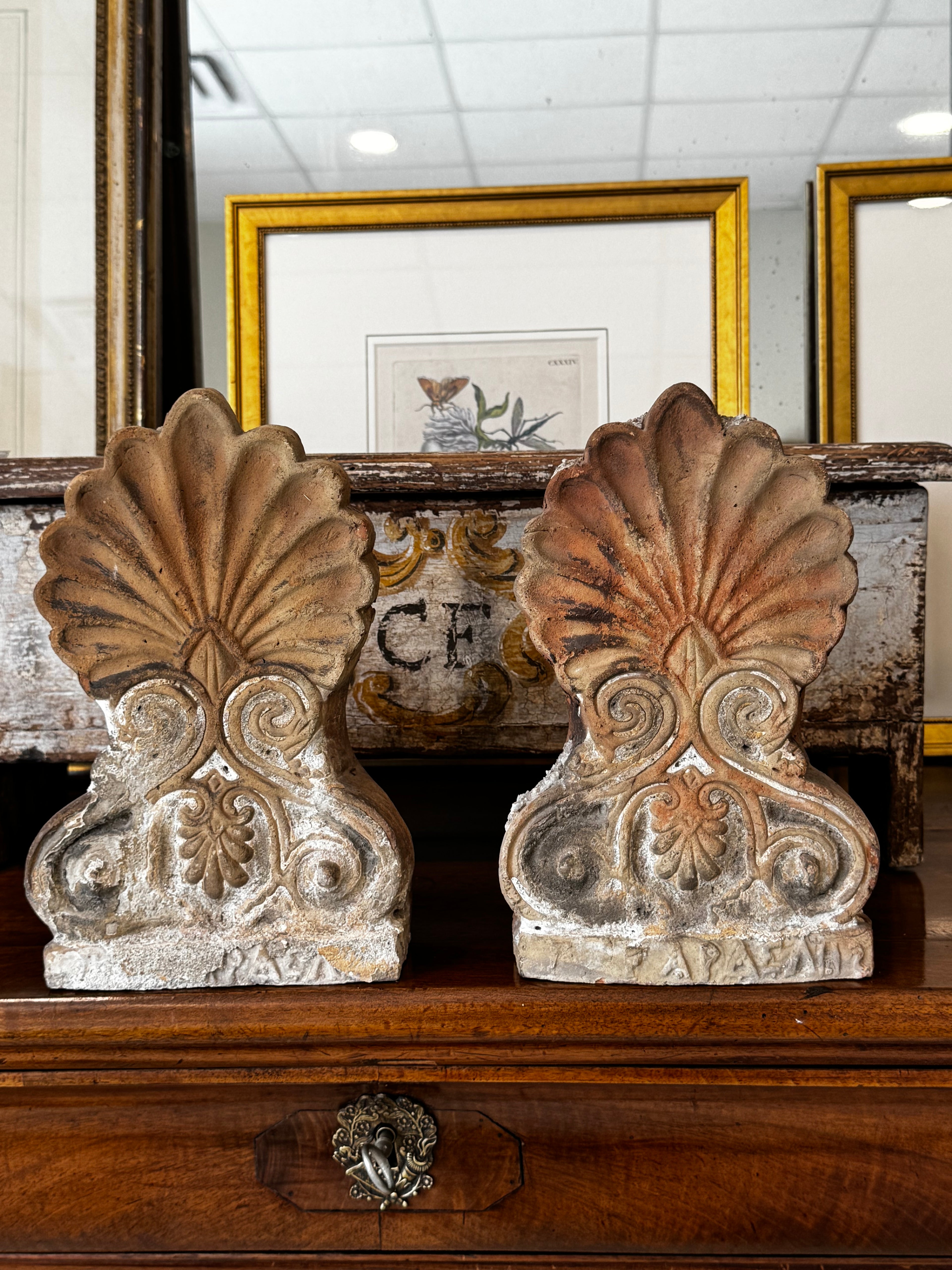 19th Century Terracotta Antefix – Salvaged Architectural Fragment