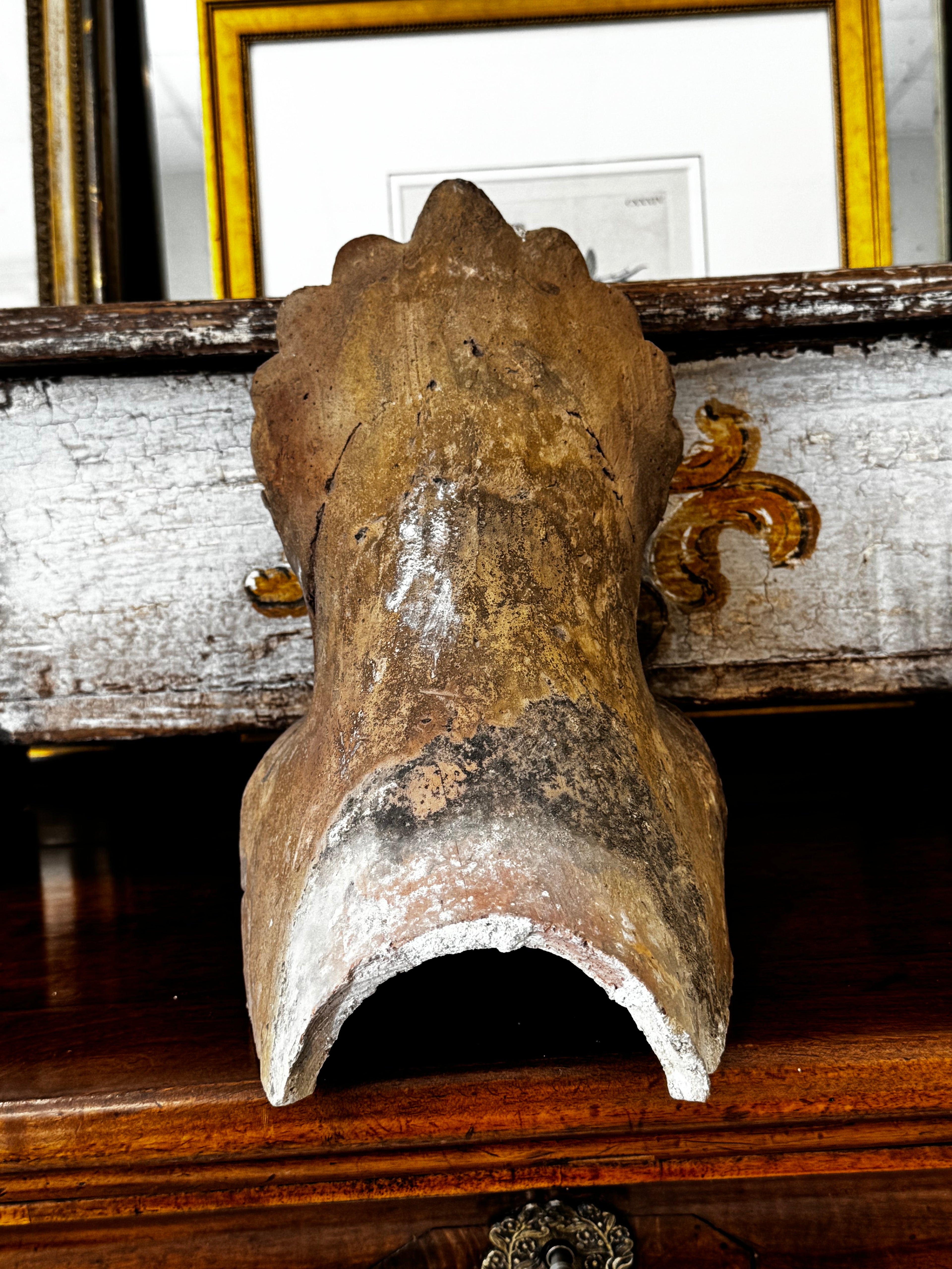 19th Century Terracotta Antefix – Salvaged Architectural Fragment