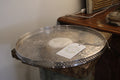 Vintage Barker Ellis Silver Plate Round Serving Tray With Gallery Made in England.