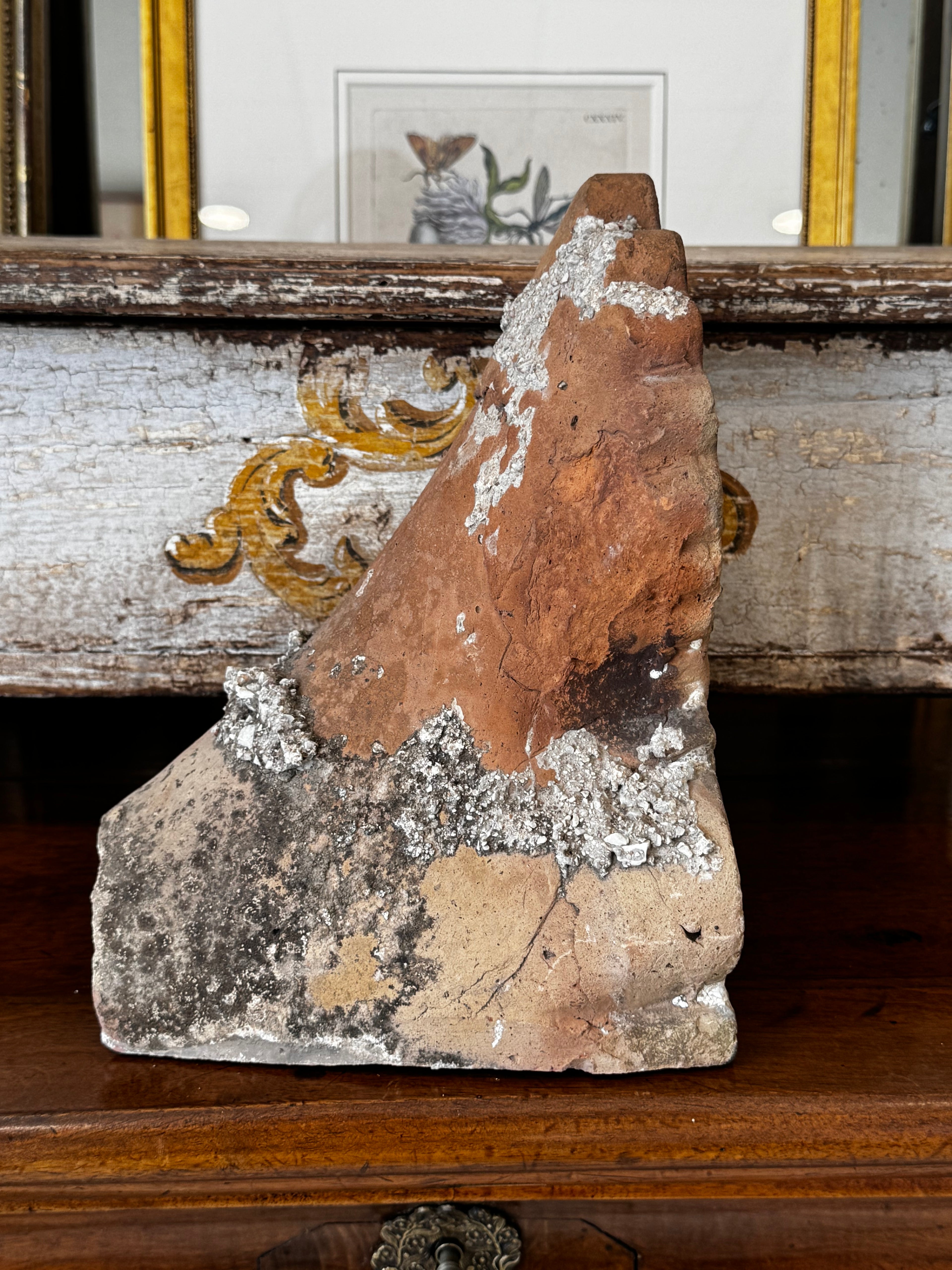 19th Century Terracotta Antefix – Salvaged Architectural Fragment