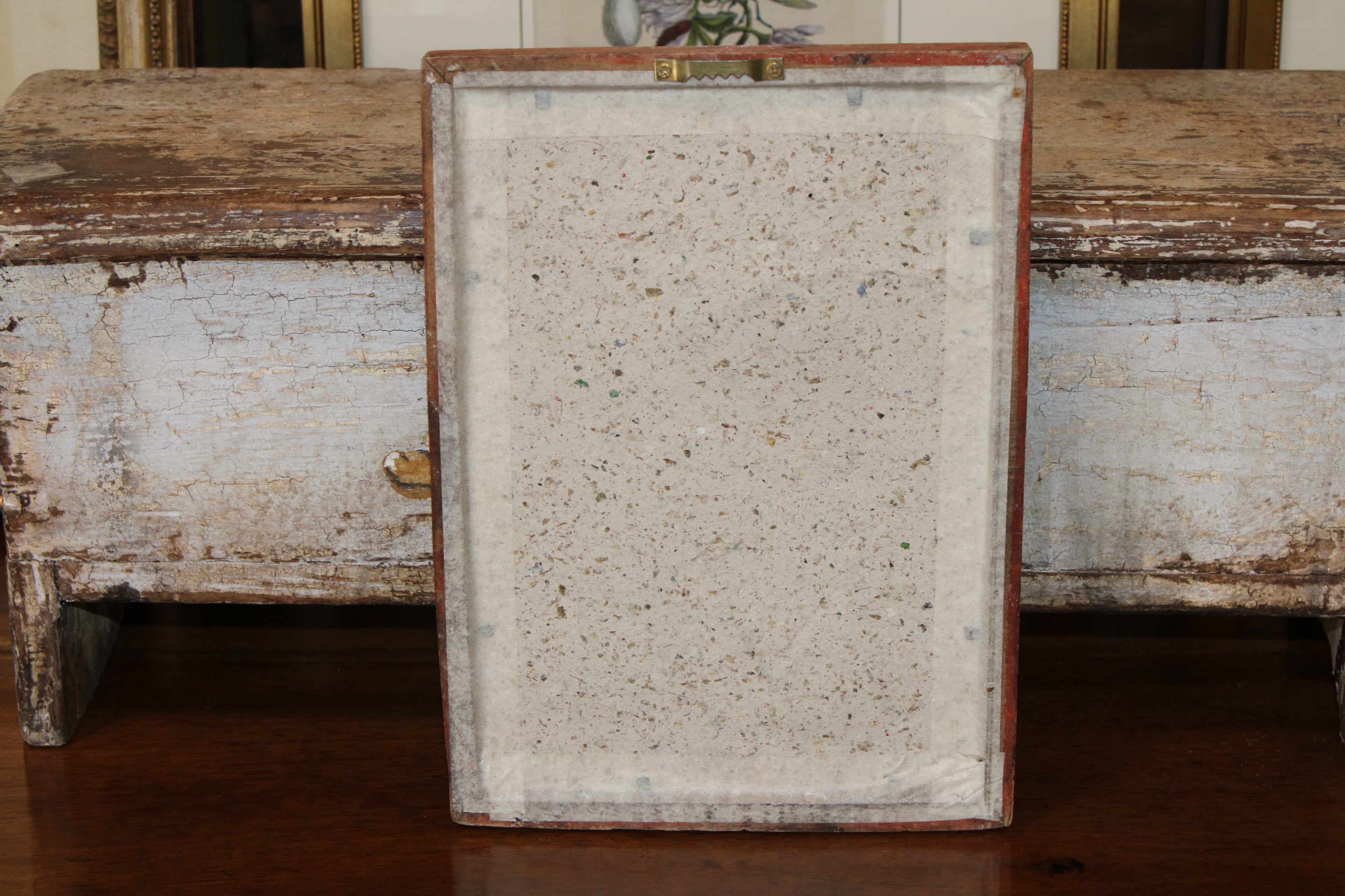 Vintage Reverse Glass Large Floral