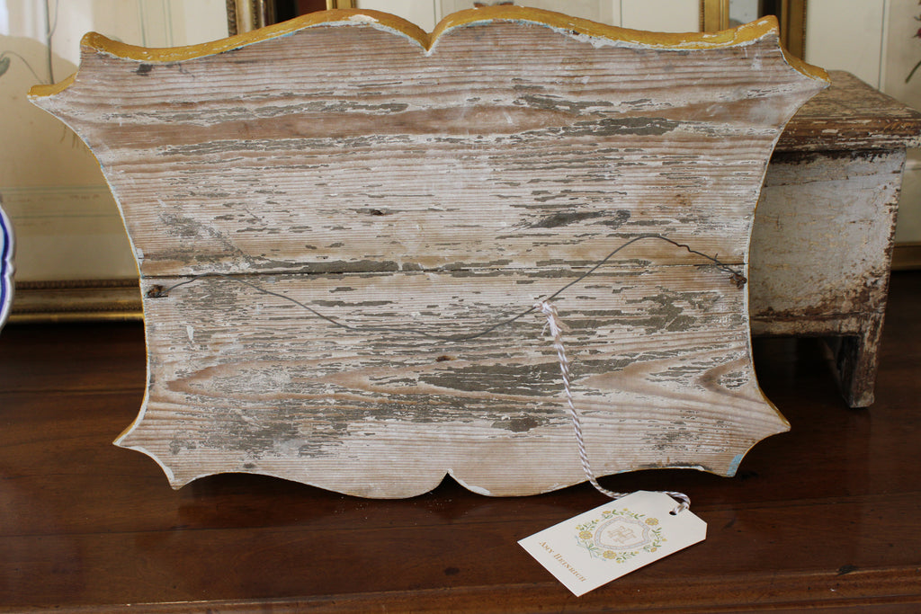 Antique French Floral Relief Plaque