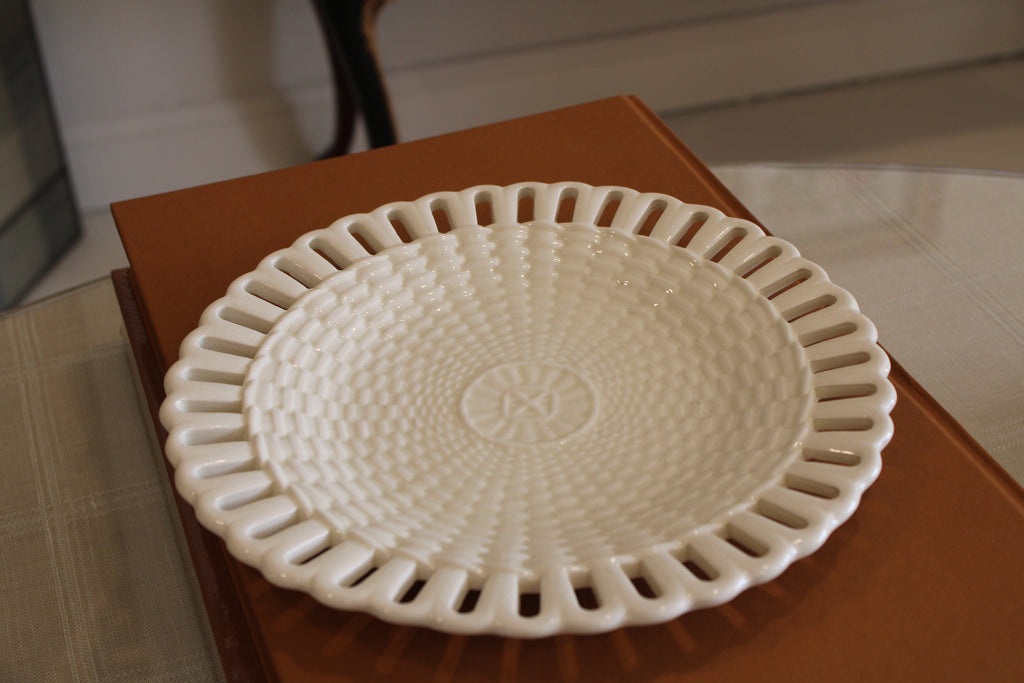 Antique Wedgwood Creamware Reticulated Plate