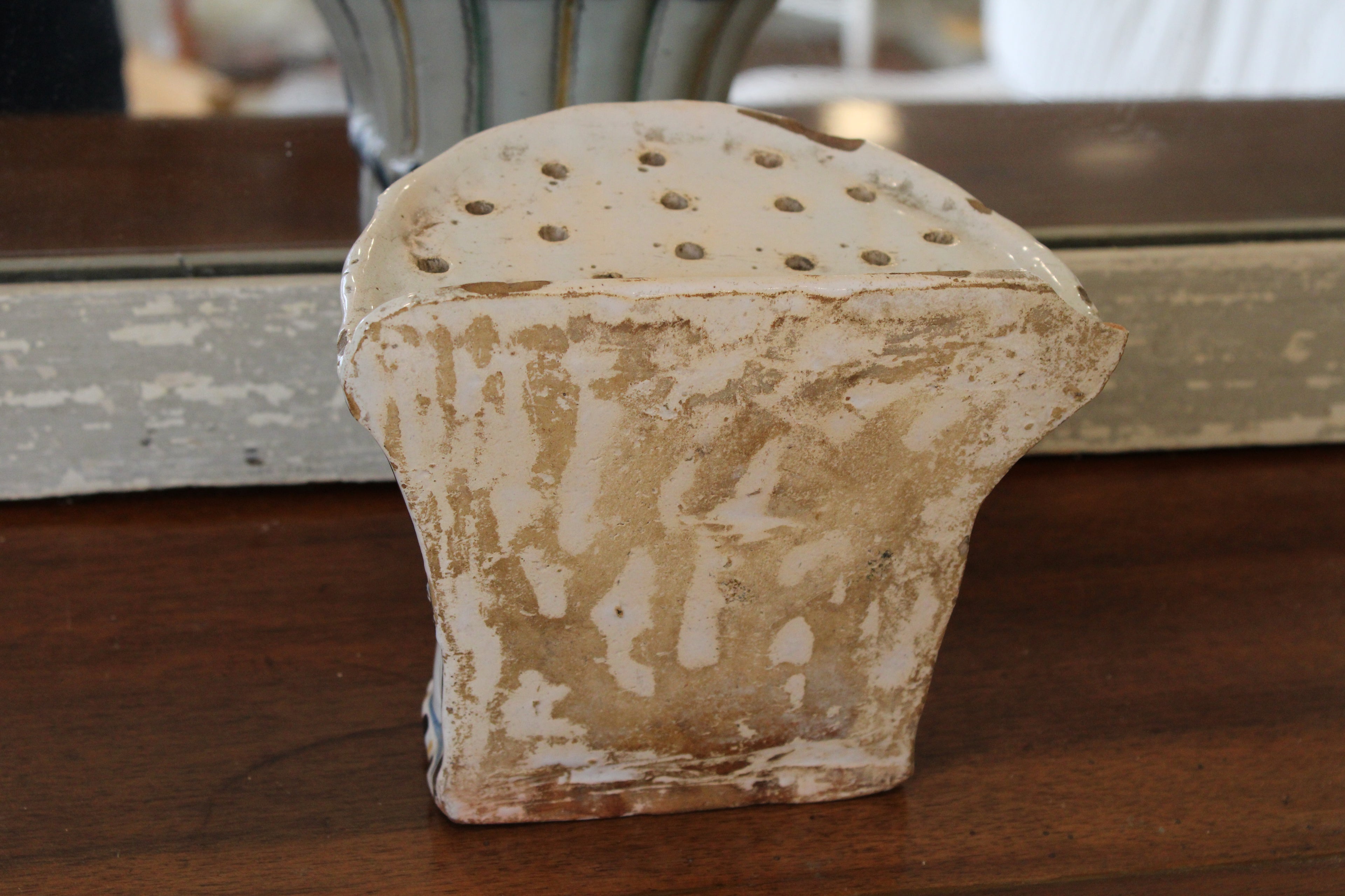 Antique French Faience Bough Pot