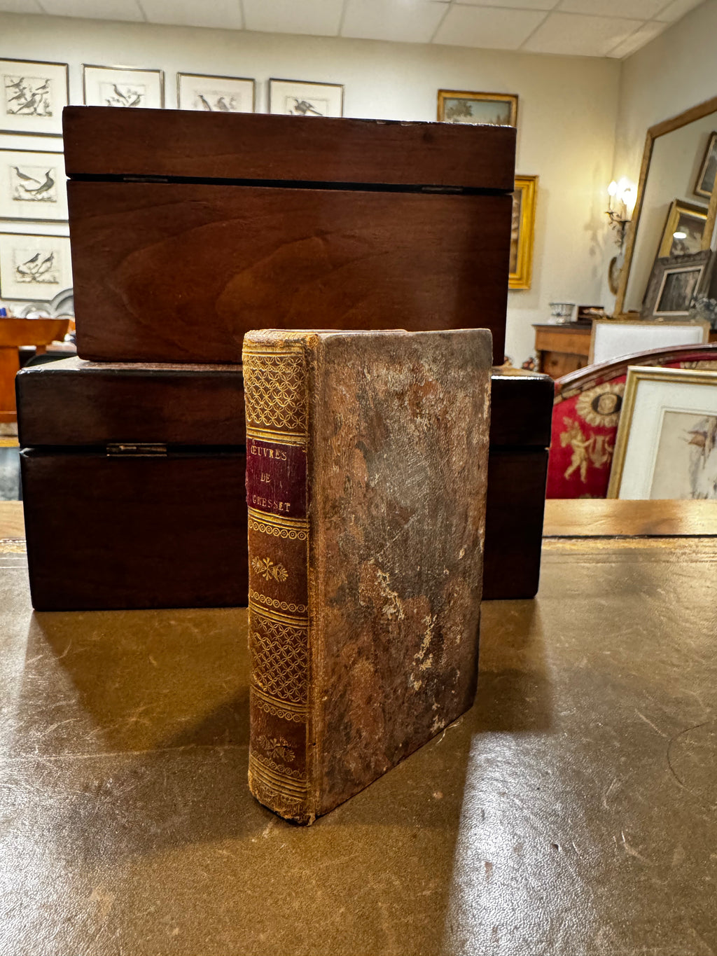 Antique Petite Leather Book – Paris, France