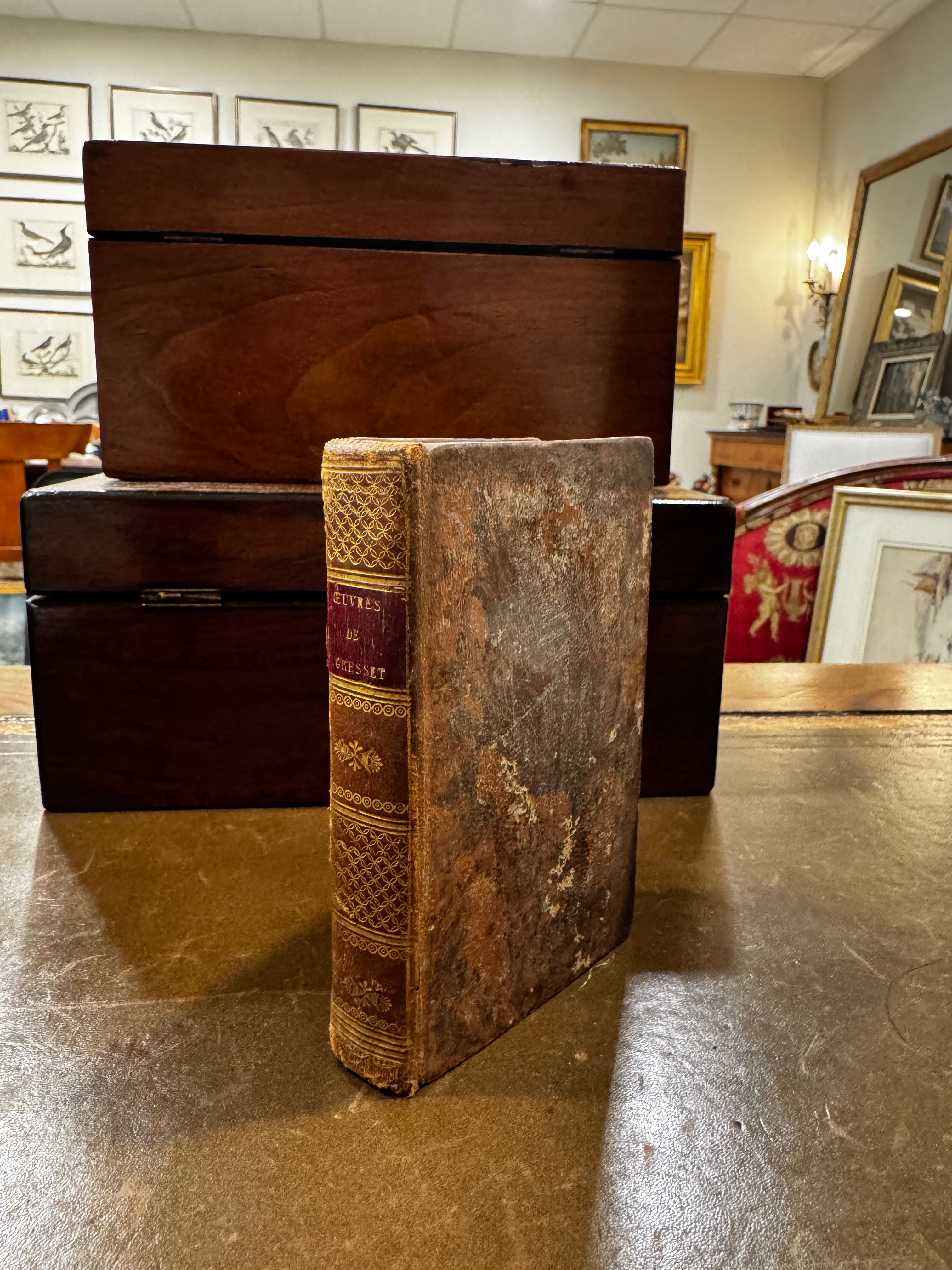 Antique Petite Leather Book – Paris, France