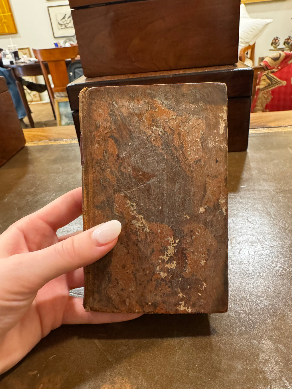 Antique Petite Leather Book – Paris, France
