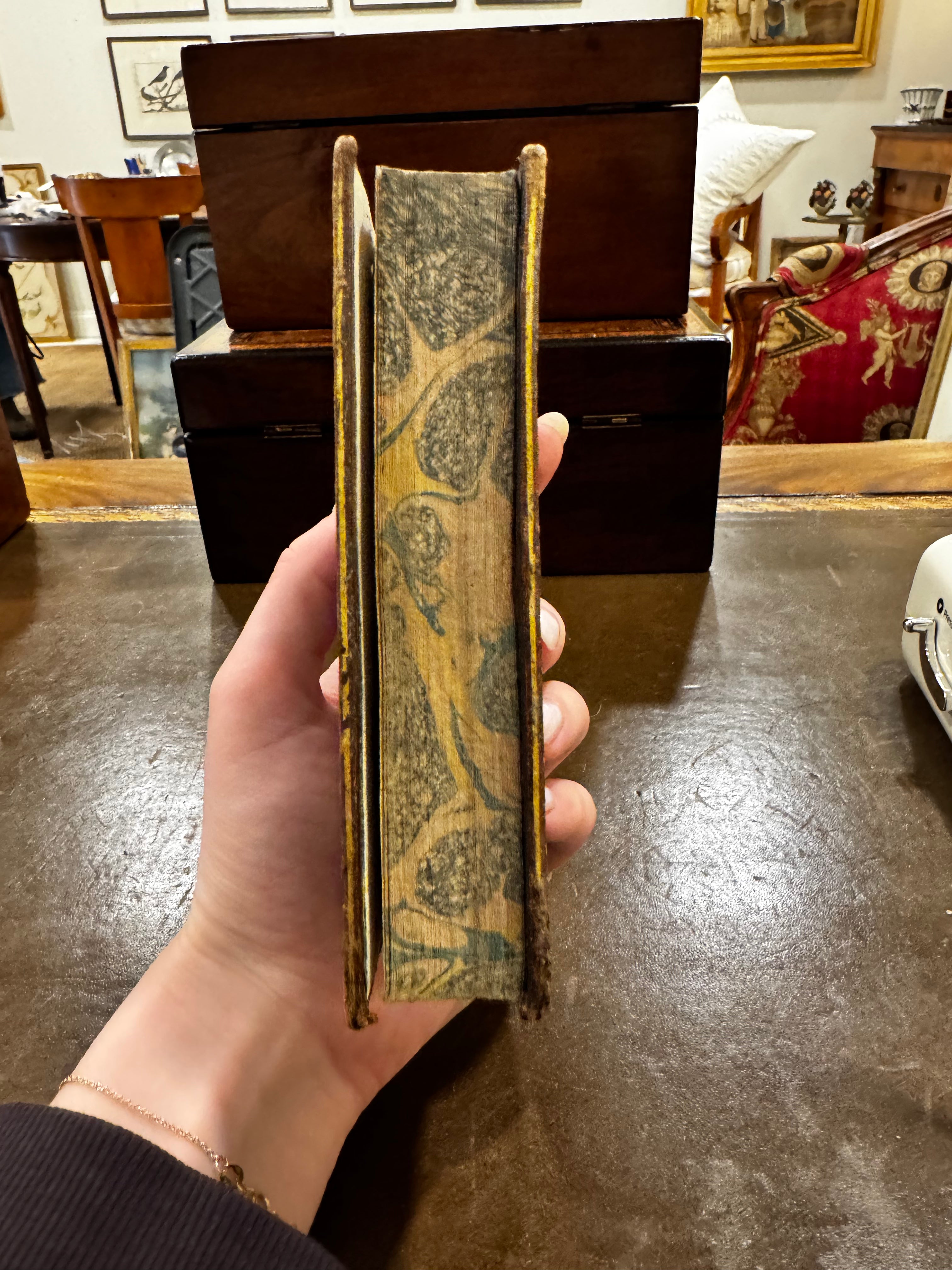 Antique Petite Leather Book – Paris, France