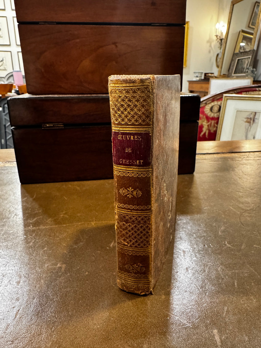 Antique Petite Leather Book – Paris, France