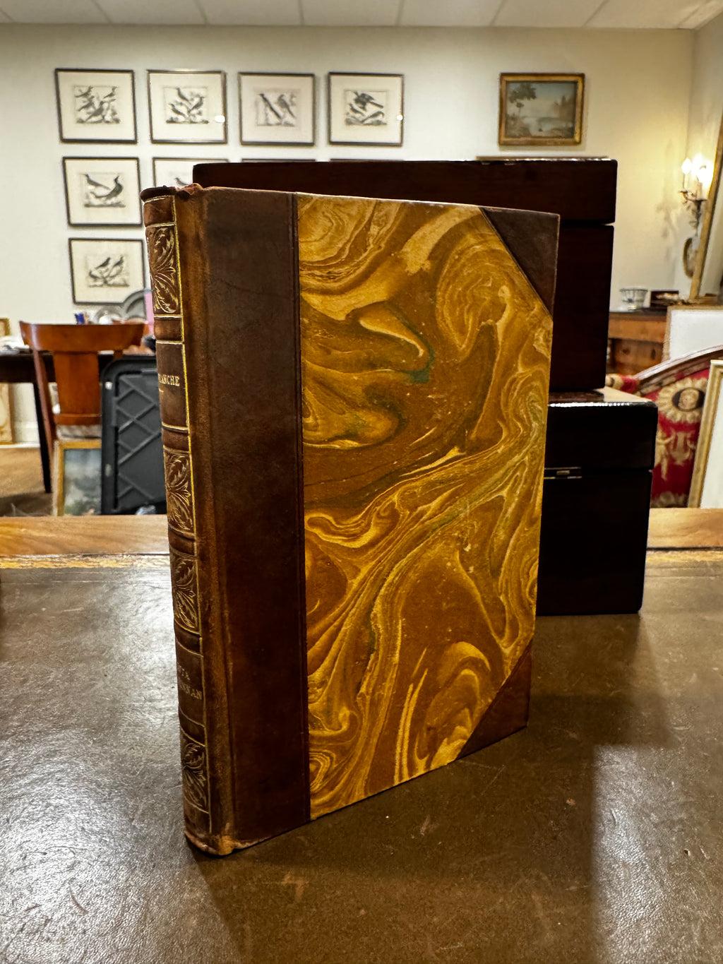 Antique Scandinavian Leather Book – Stockholm, Sweden (Copy)