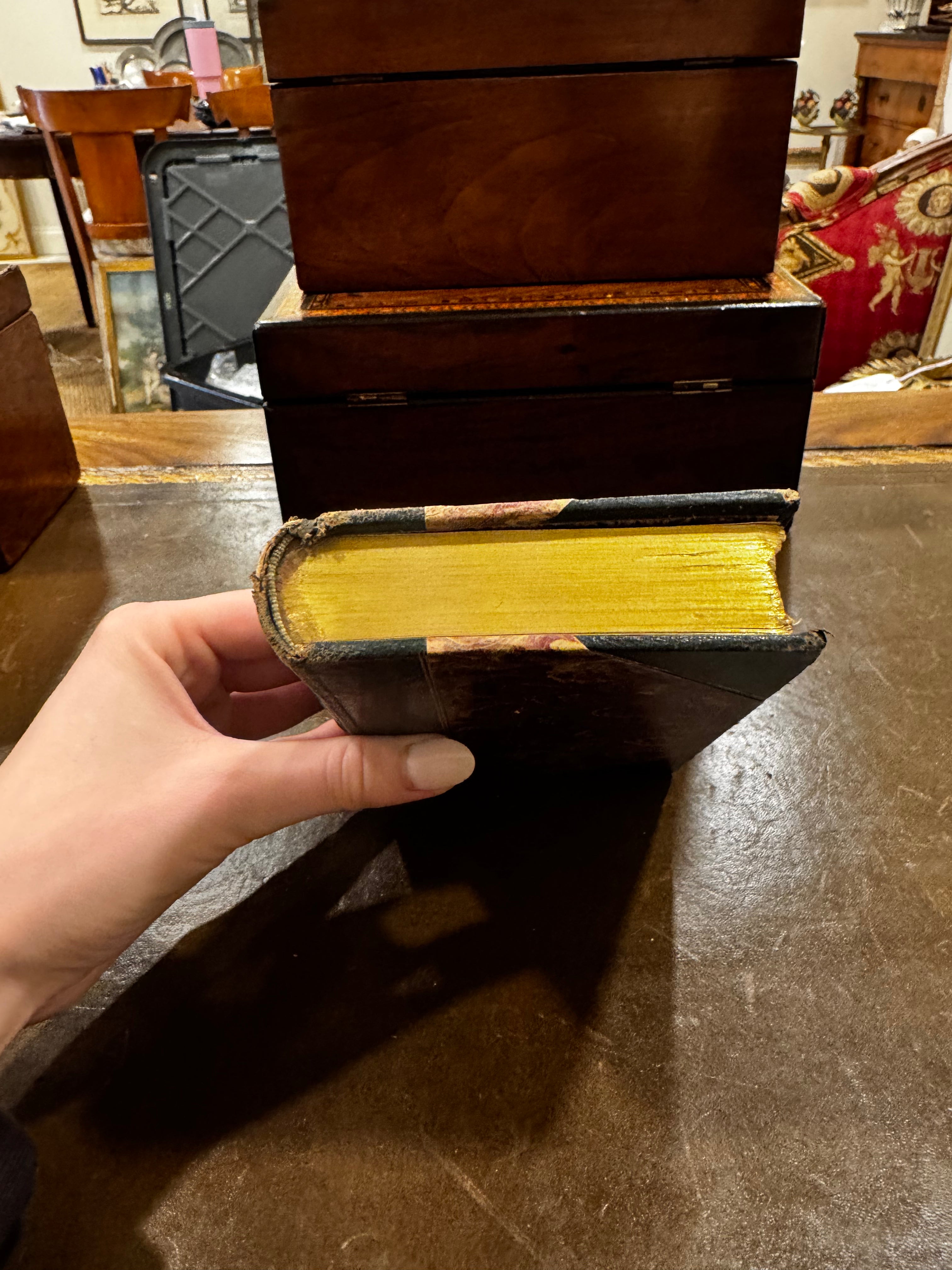Vintage French Leather Book (Circa 1948)
