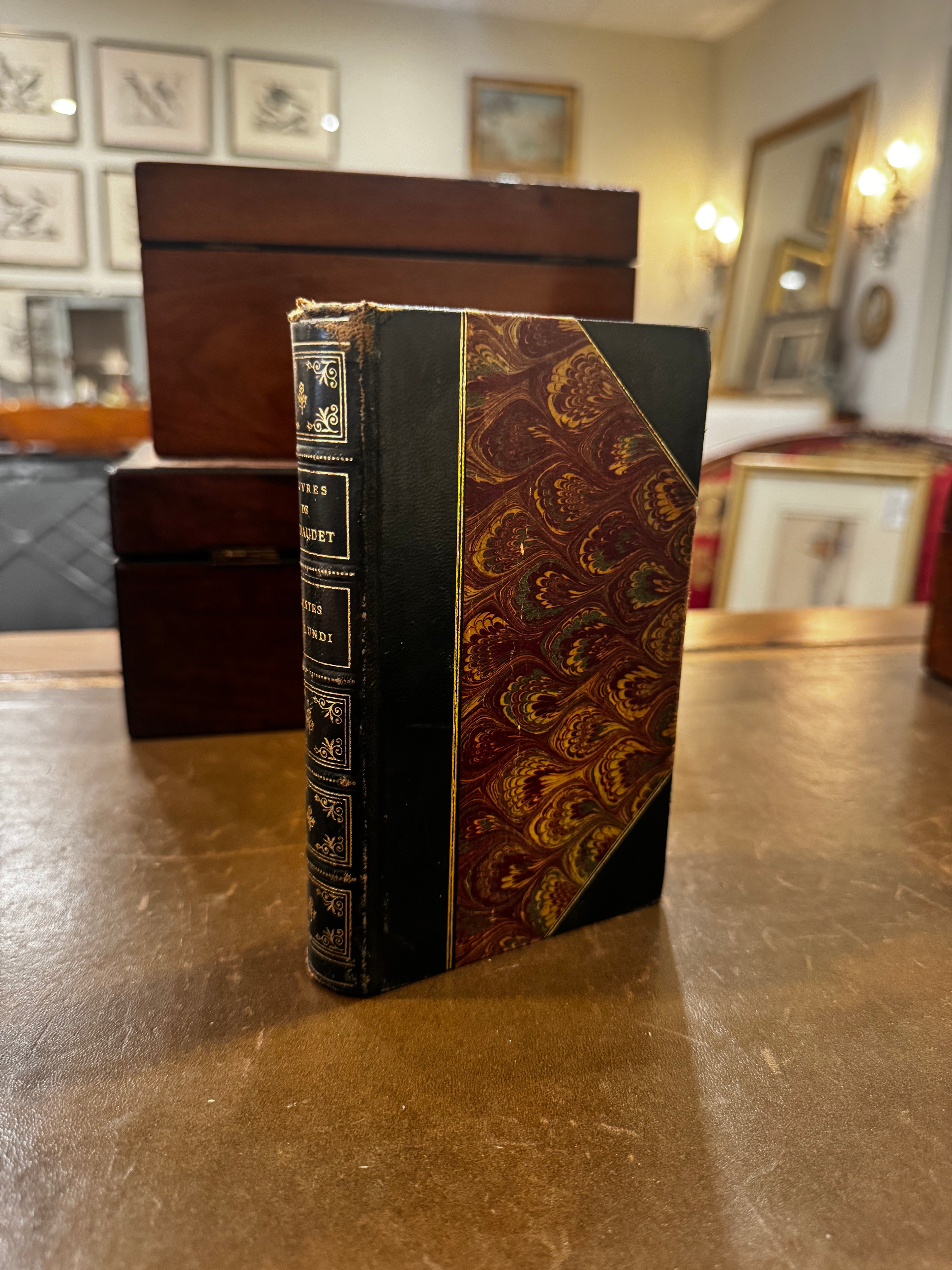 Vintage French Leather Book (Circa 1948)