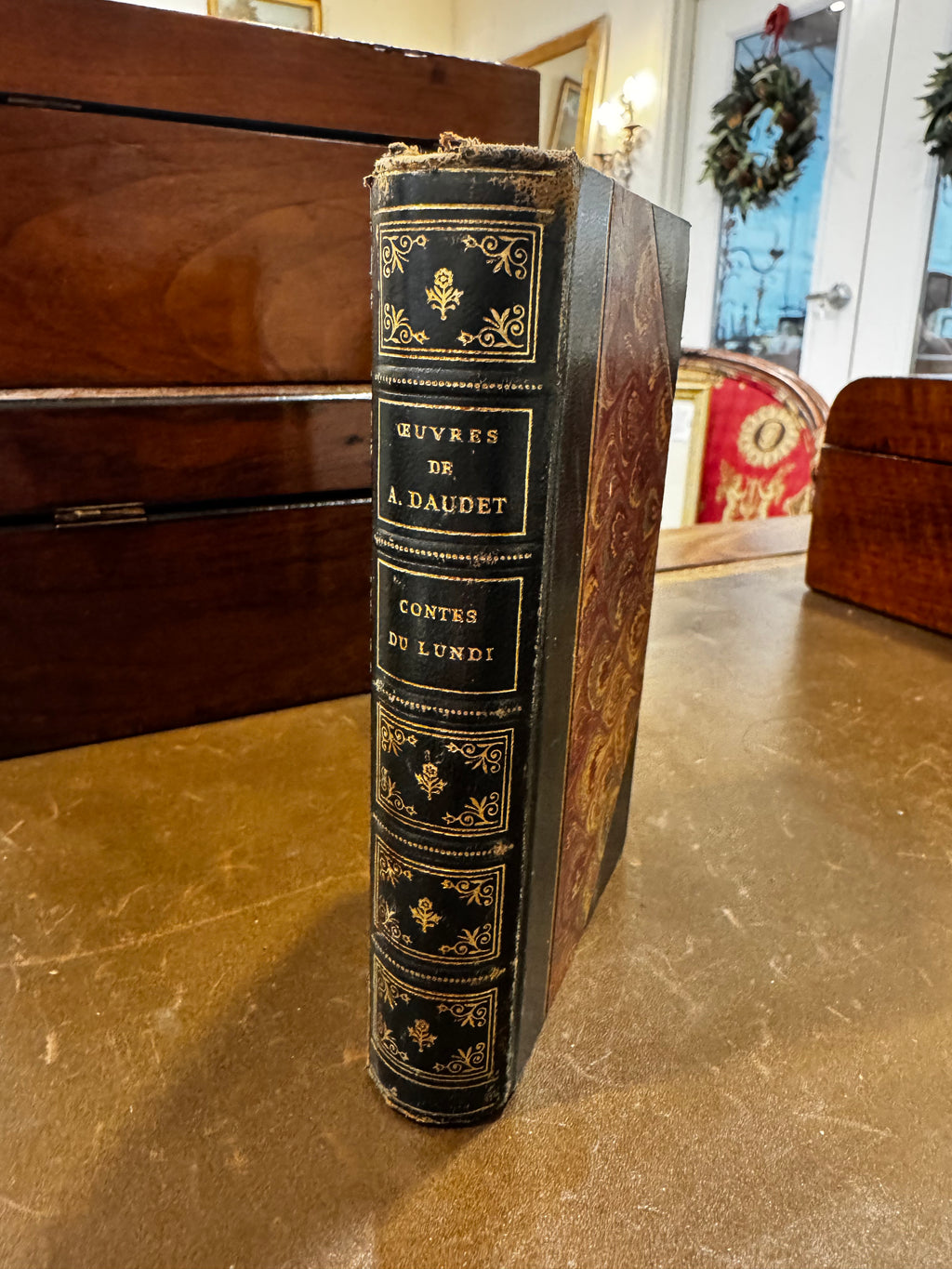 Vintage French Leather Book (Circa 1948)