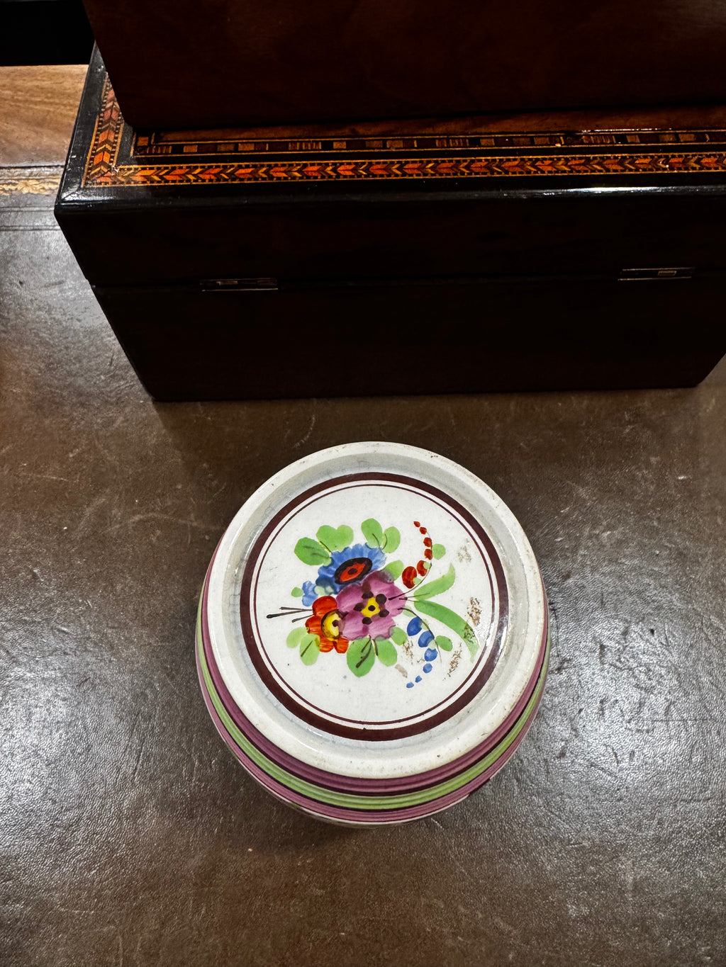 Antique 19th Century Bristol Spirit Barrel Keepsake Porcelain, England Circa 1846