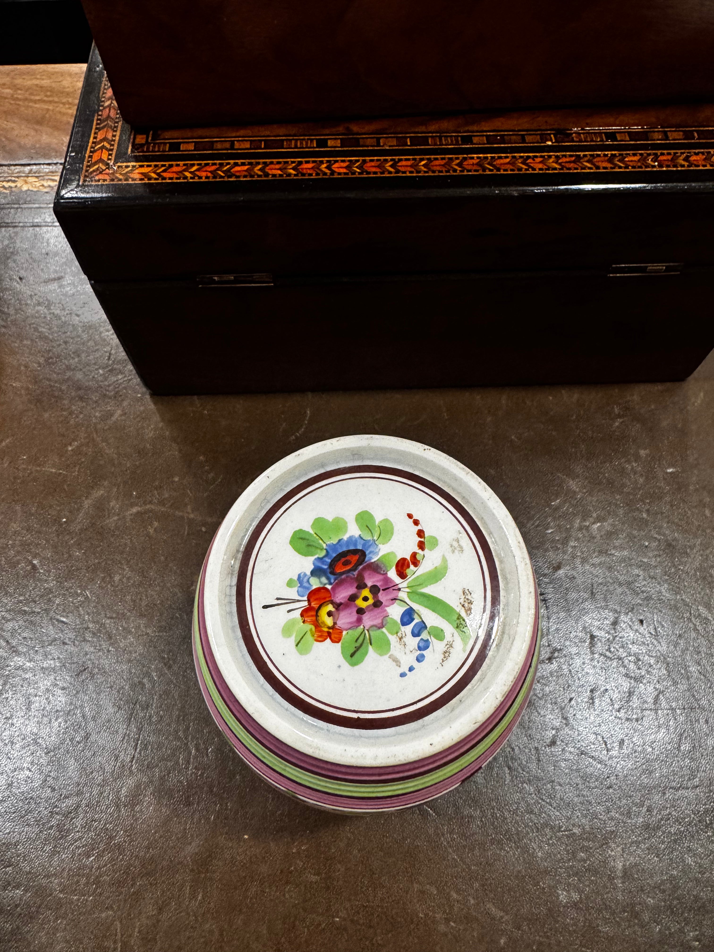 Antique 19th Century Bristol Spirit Barrel Keepsake Porcelain, England Circa 1846