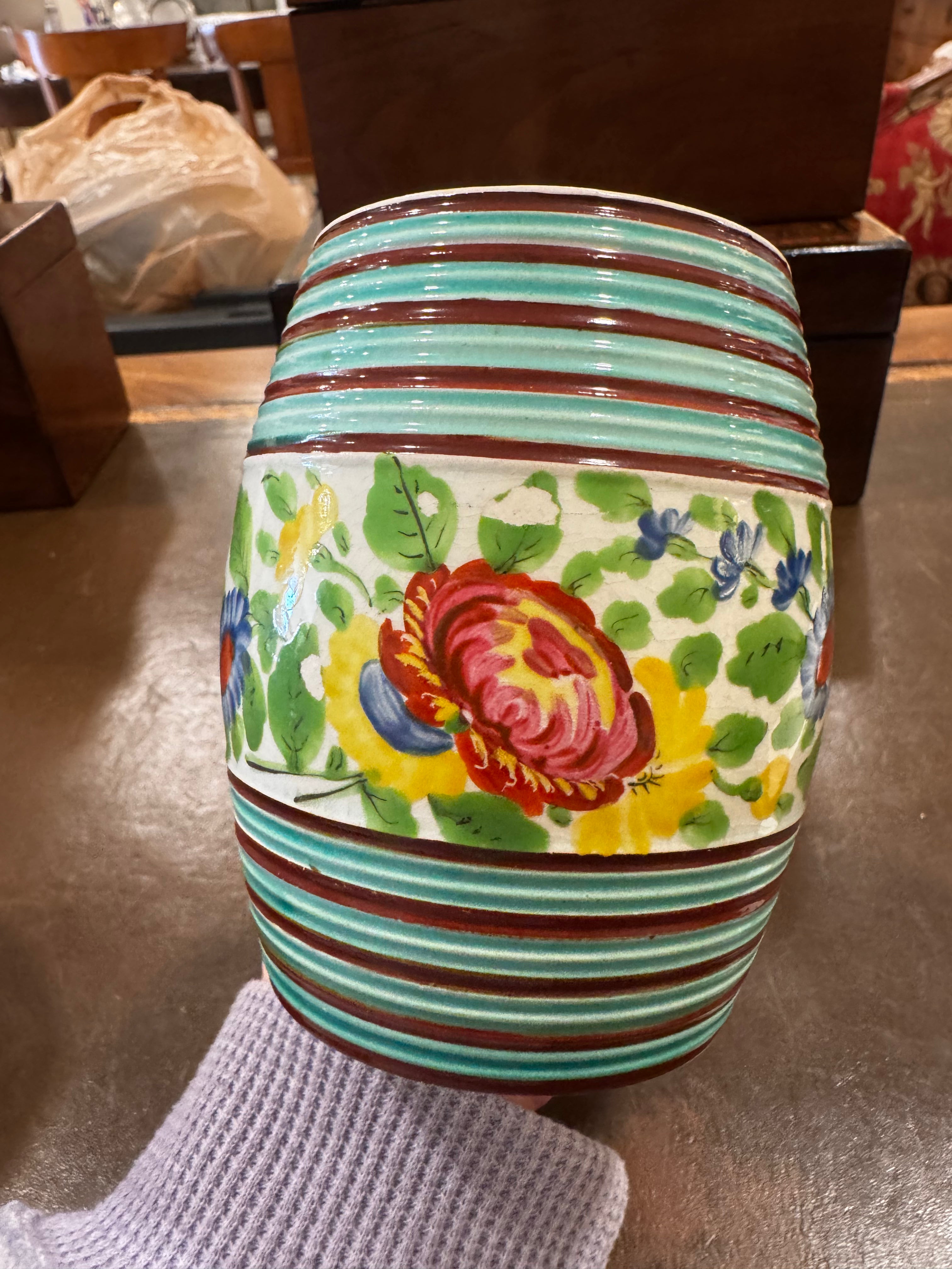 Antique 19th Century Bristol Spirit Barrel Keepsake Porcelain, England