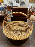 Vintage Charleston Gullah Sweetgrass Basket with Handle