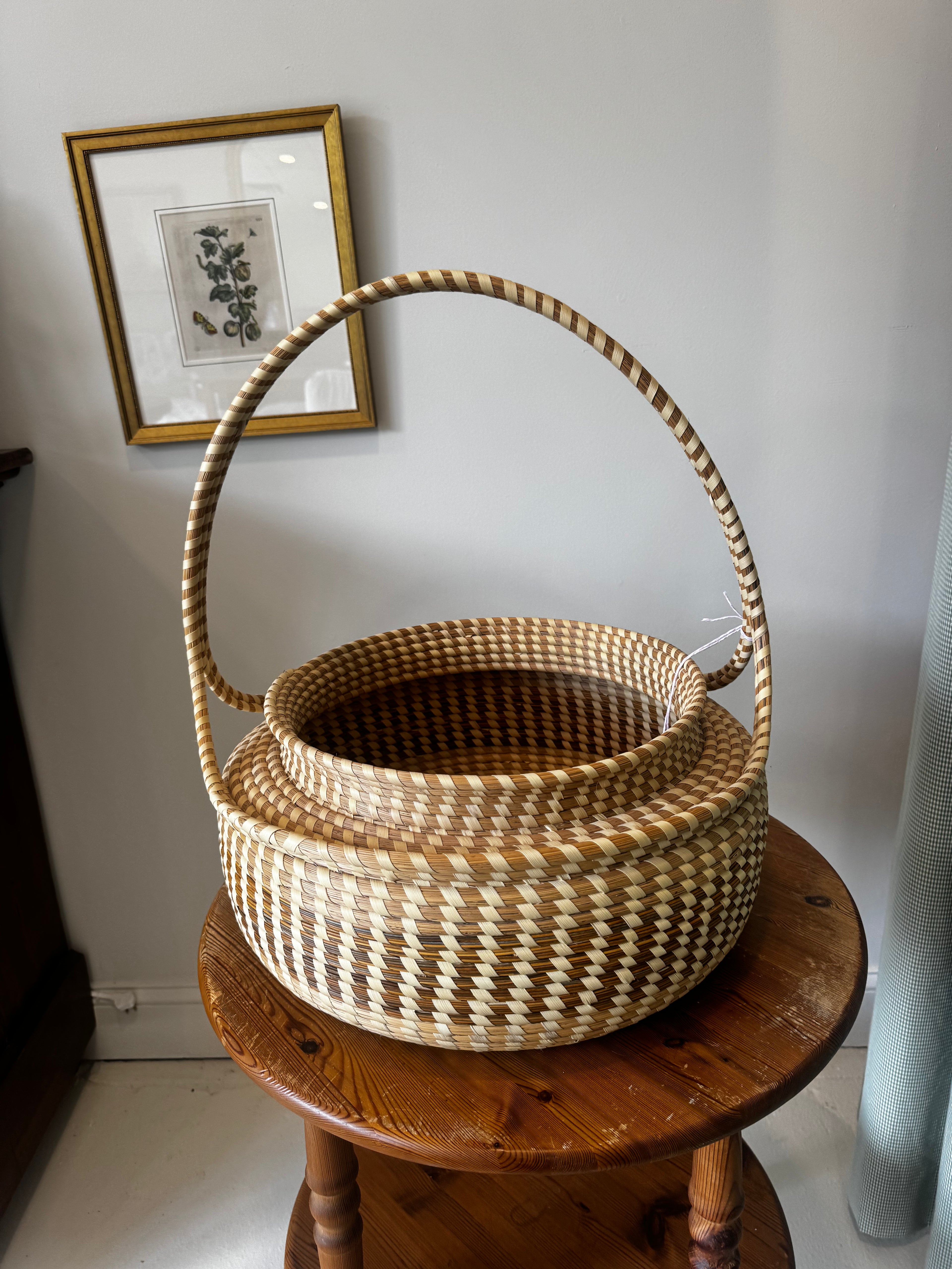 Vintage Charleston Gullah Sweetgrass Basket - Large