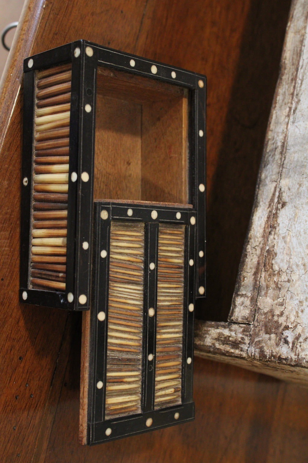 Antique Quill Porcupine Box