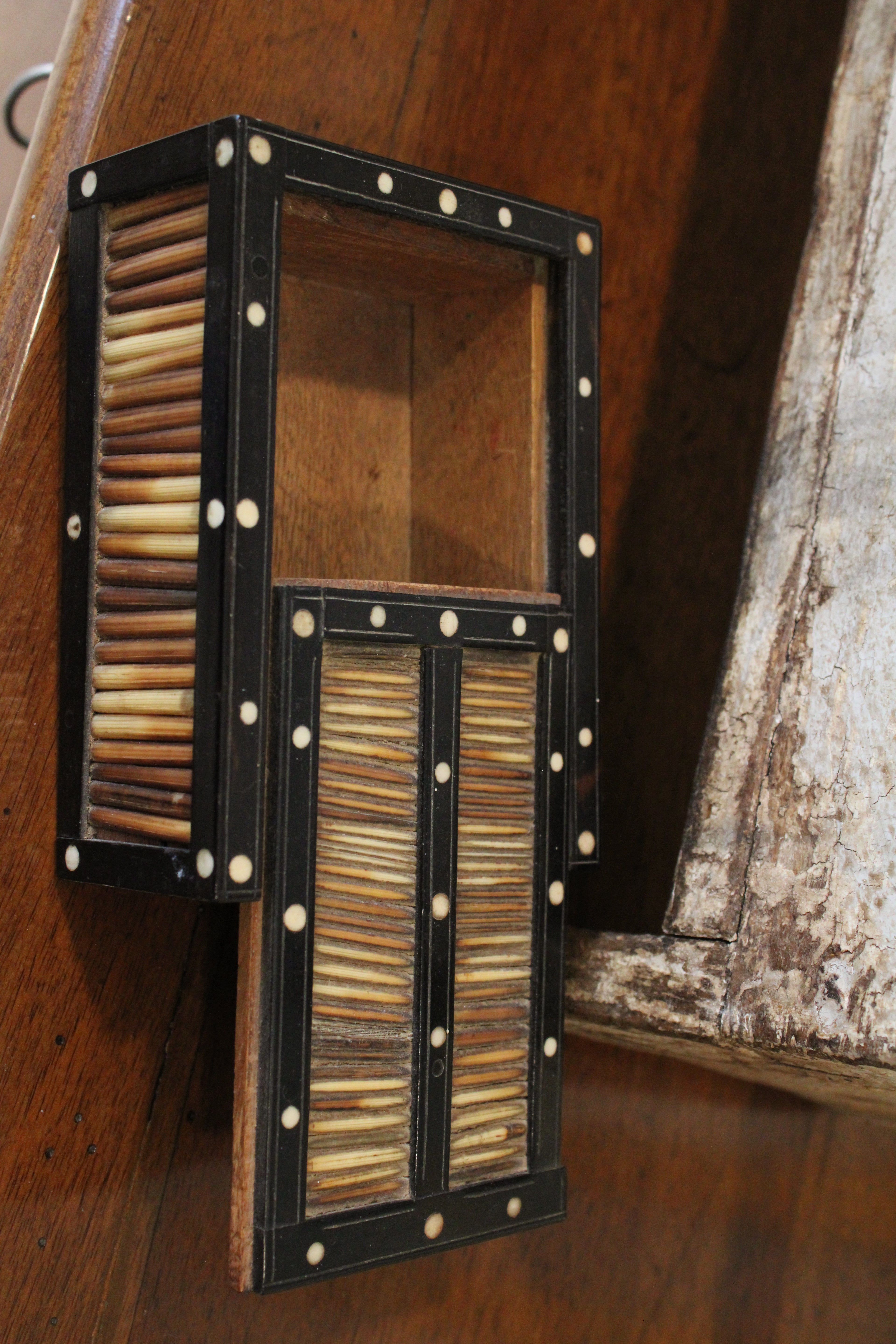 Antique Quill Porcupine Box