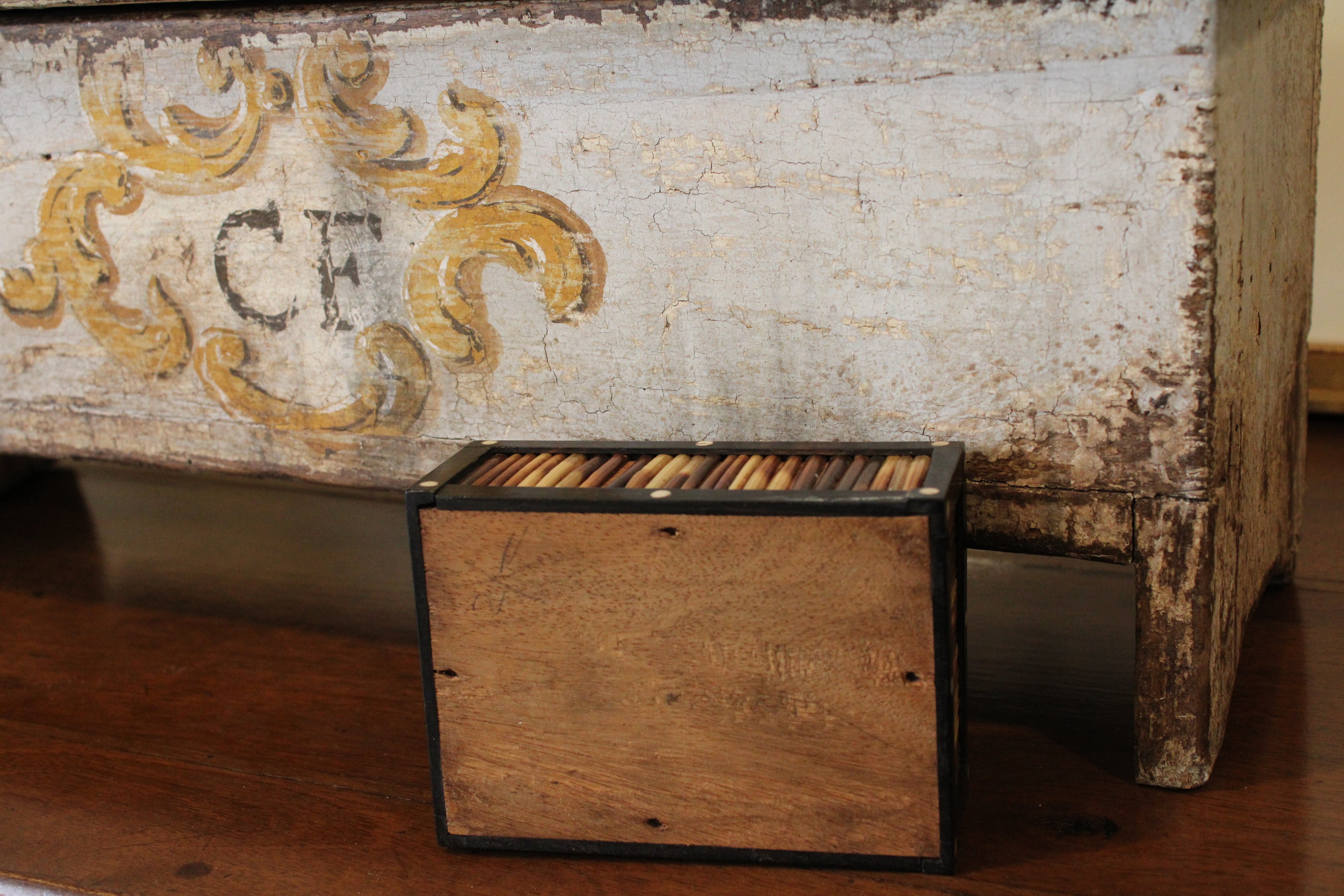 Antique Quill Porcupine Box